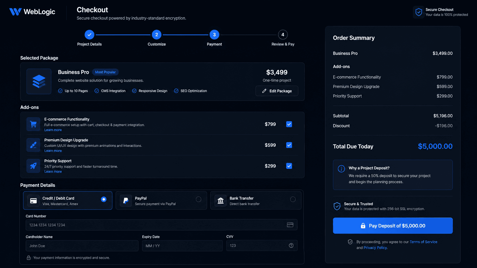 Checkout Flow screenshot